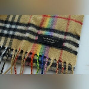 Rainbow Burberry Scarf